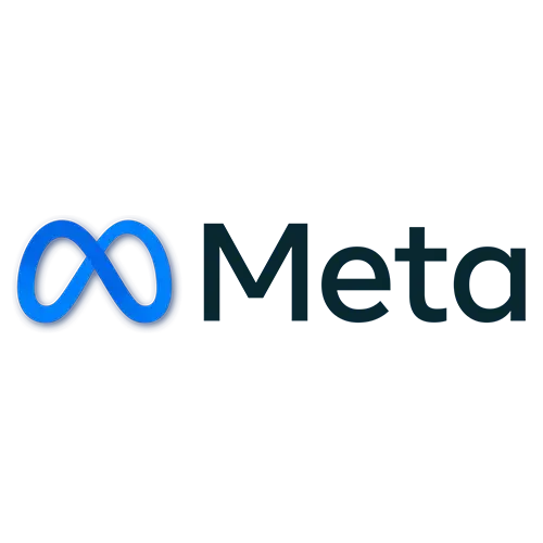 The logo for Meta